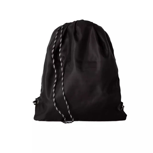 Black Nylon Men Backpack - SEHABRANDS