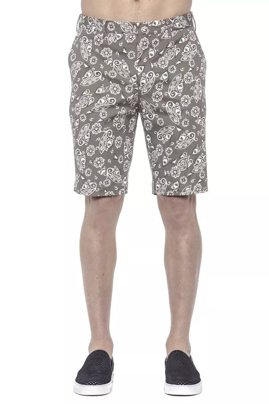 Green Cotton Mens Bermuda Short - SEHABRANDS