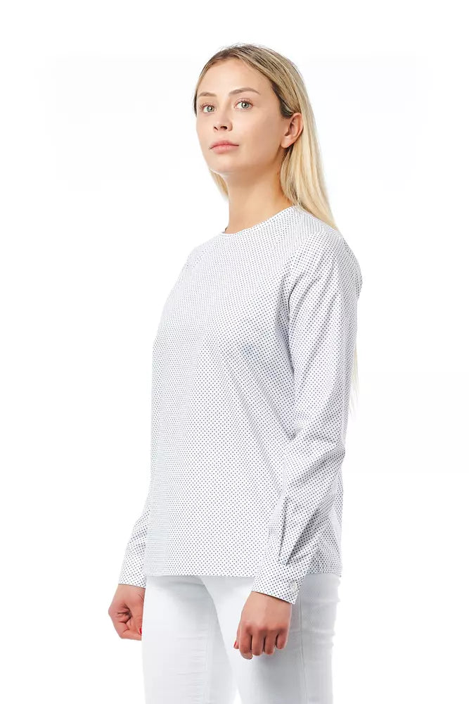 White Cotton Women Shirt - SEHABRANDS