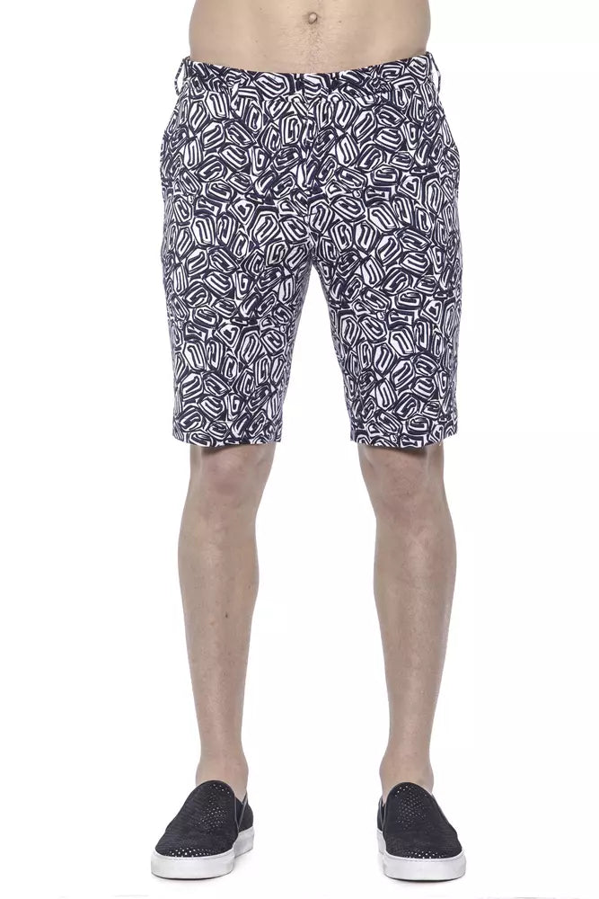 Blue Cotton Men's Bermuda Short - SEHABRANDS