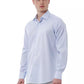 Light Blue Cotton Men Shirt - SEHABRANDS