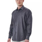 Gray Cotton Men Shirt - SEHABRANDS