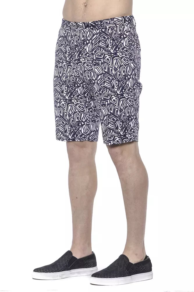 Blue Cotton Men's Bermuda Short - SEHABRANDS