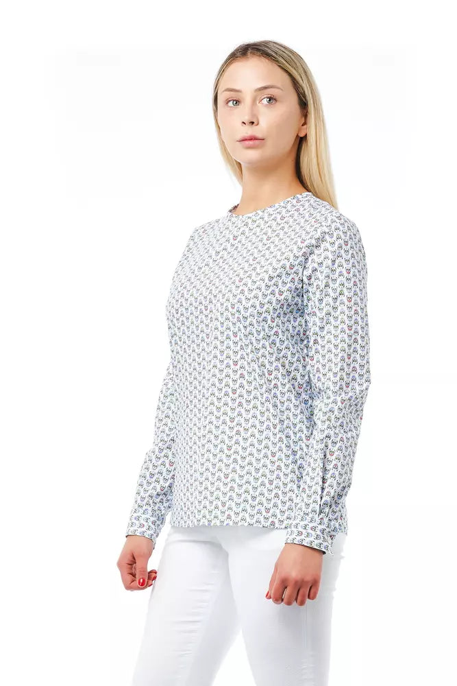 White Cotton Women Shirt - SEHABRANDS