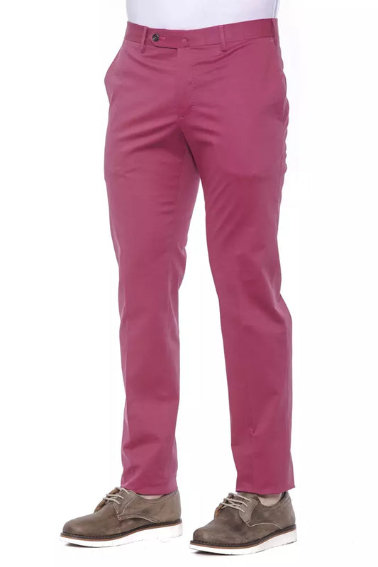 Fuchsia Cotton Men Trouser - SEHABRANDS