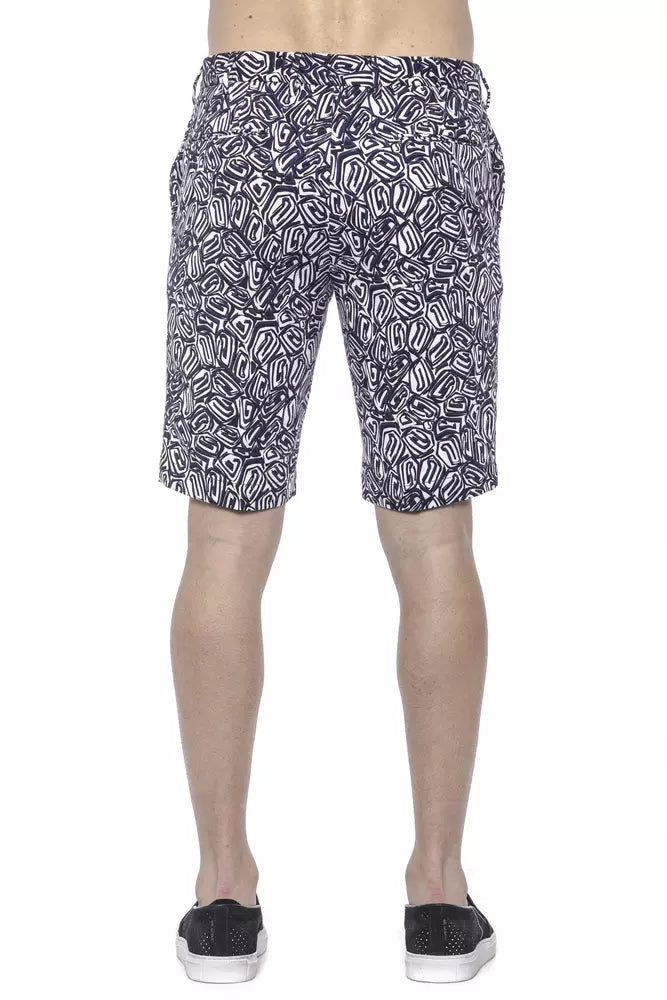 Blue Cotton Men's Bermuda Short - SEHABRANDS