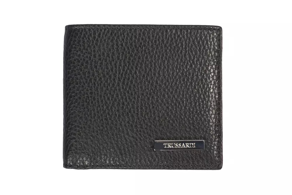 Black Leather Men Wallet - SEHABRANDS