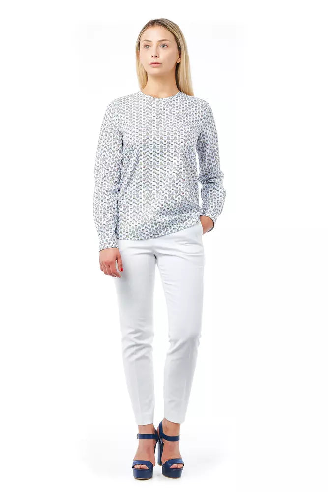 White Cotton Women Shirt - SEHABRANDS