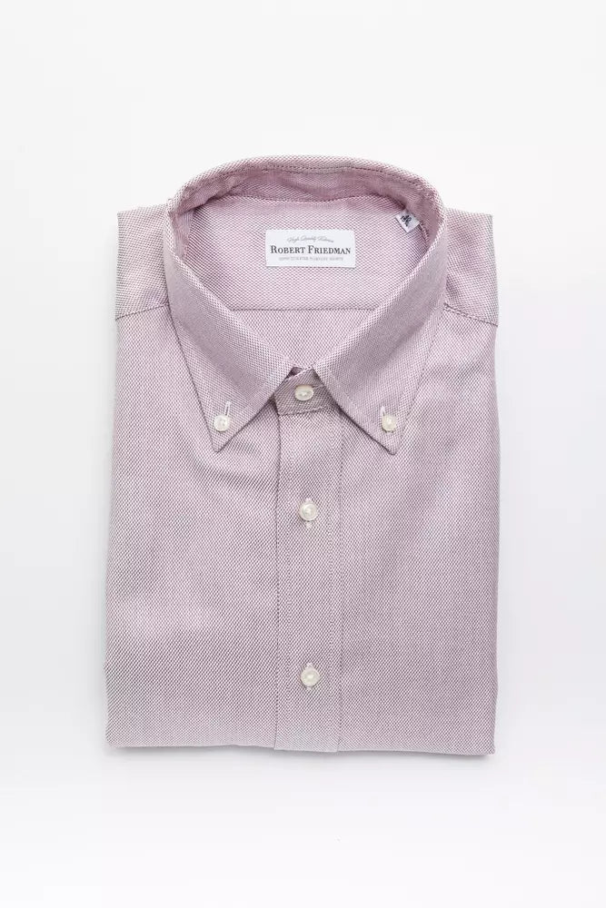 Red Cotton Men Shirt - SEHABRANDS