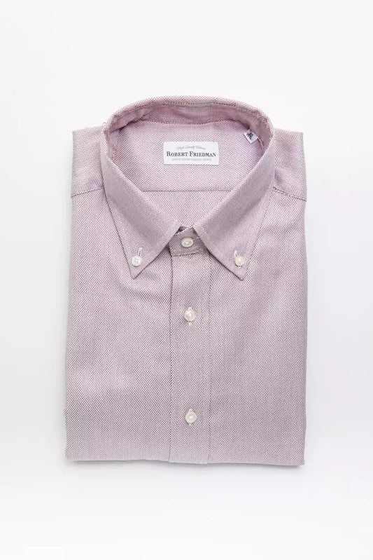 Red Cotton Men Shirt - SEHABRANDS