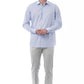 Light Blue Cotton Men Shirt - SEHABRANDS