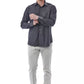 Gray Cotton Men Shirt - SEHABRANDS