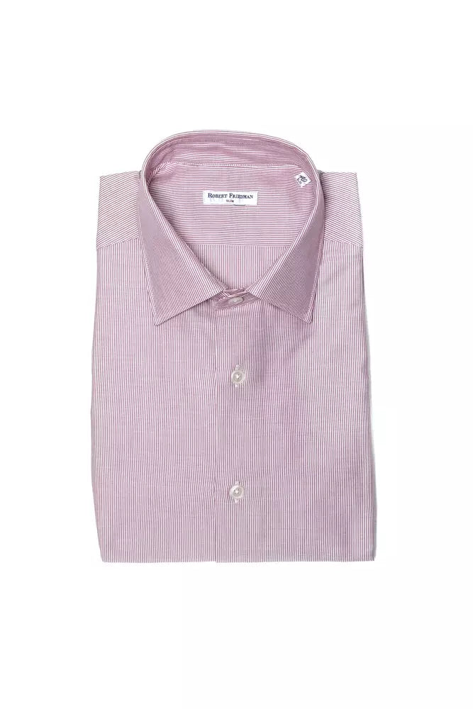 Pink Cotton Men Shirt - SEHABRANDS