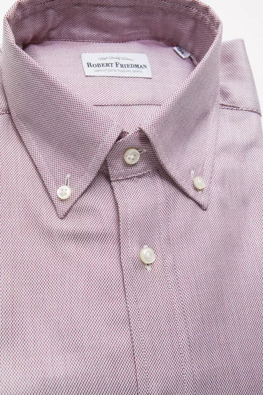 Red Cotton Men Shirt - SEHABRANDS