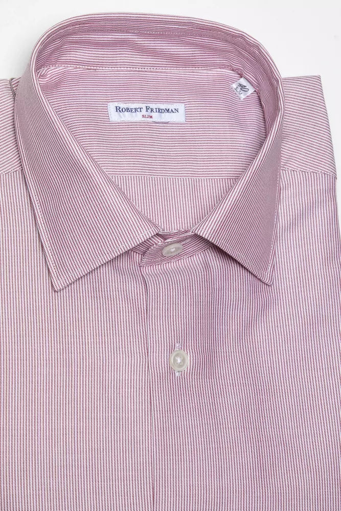 Pink Cotton Men Shirt - SEHABRANDS