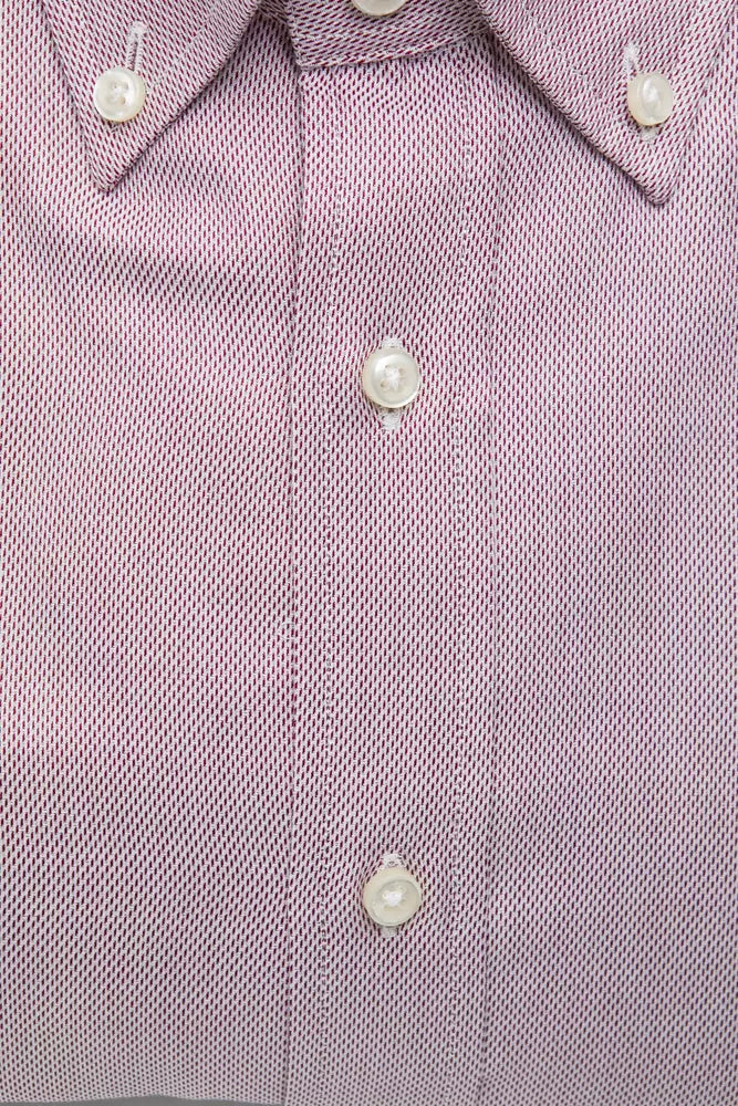 Red Cotton Men Shirt - SEHABRANDS