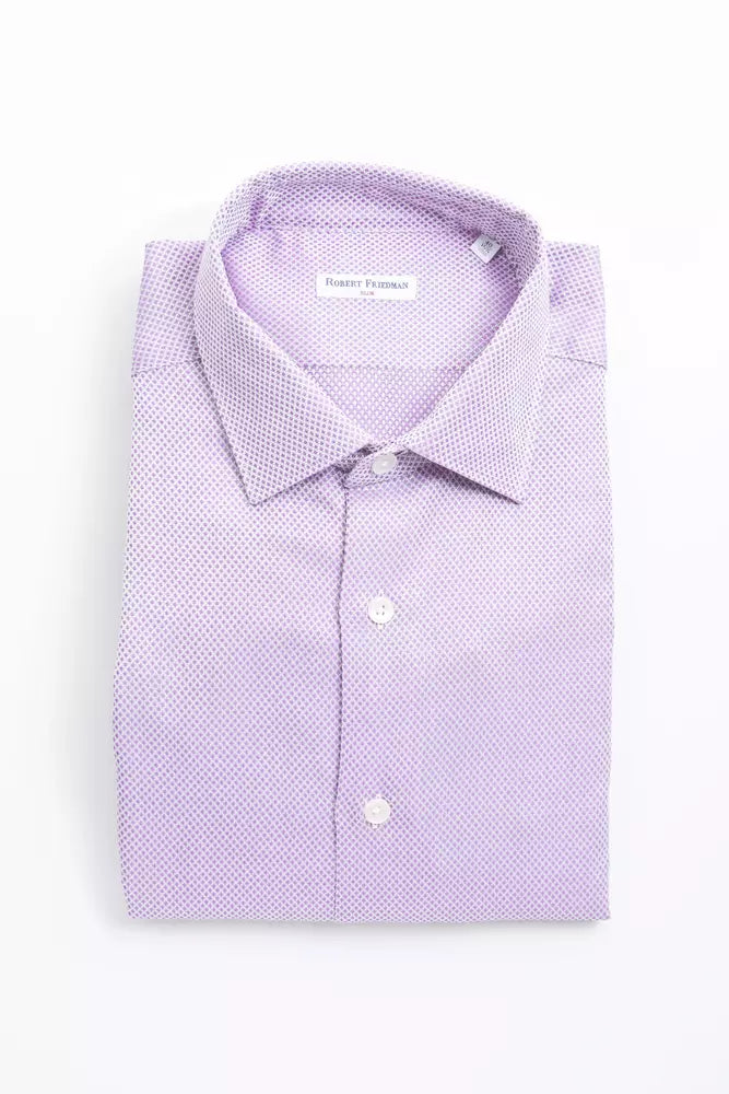 Pink Cotton Men Shirt - SEHABRANDS