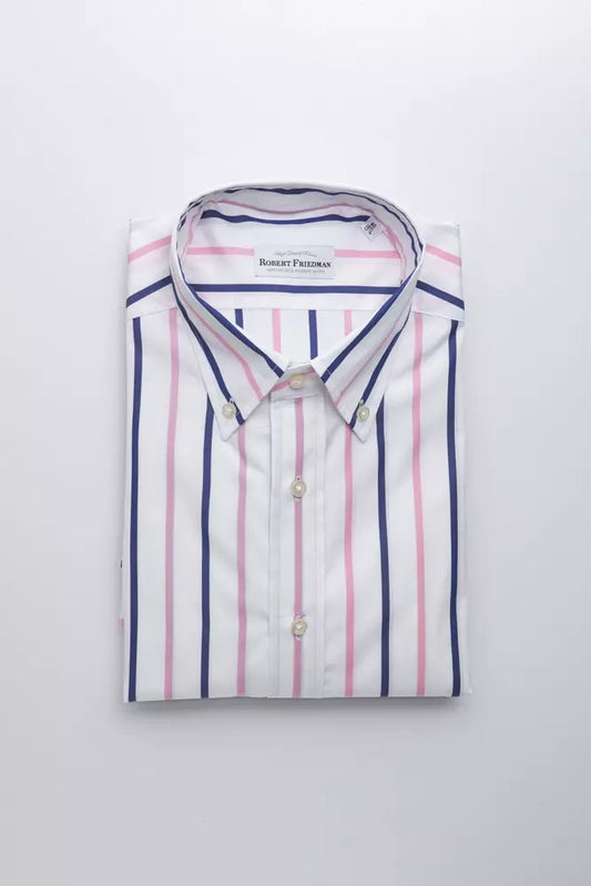 White Cotton Men Shirt - SEHABRANDS