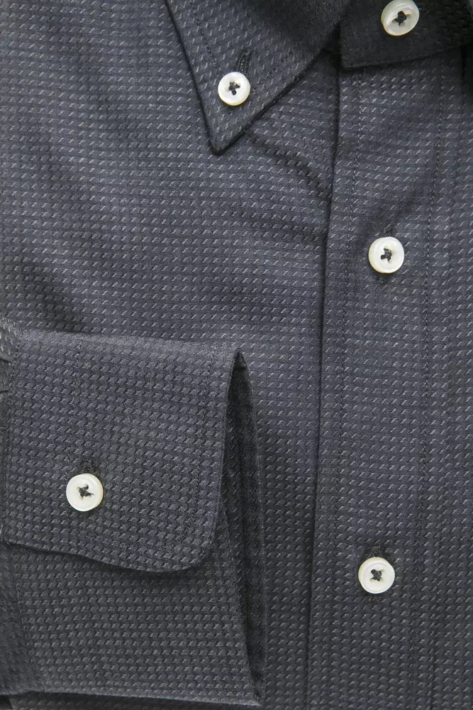 Green Cotton Men Shirt - SEHABRANDS