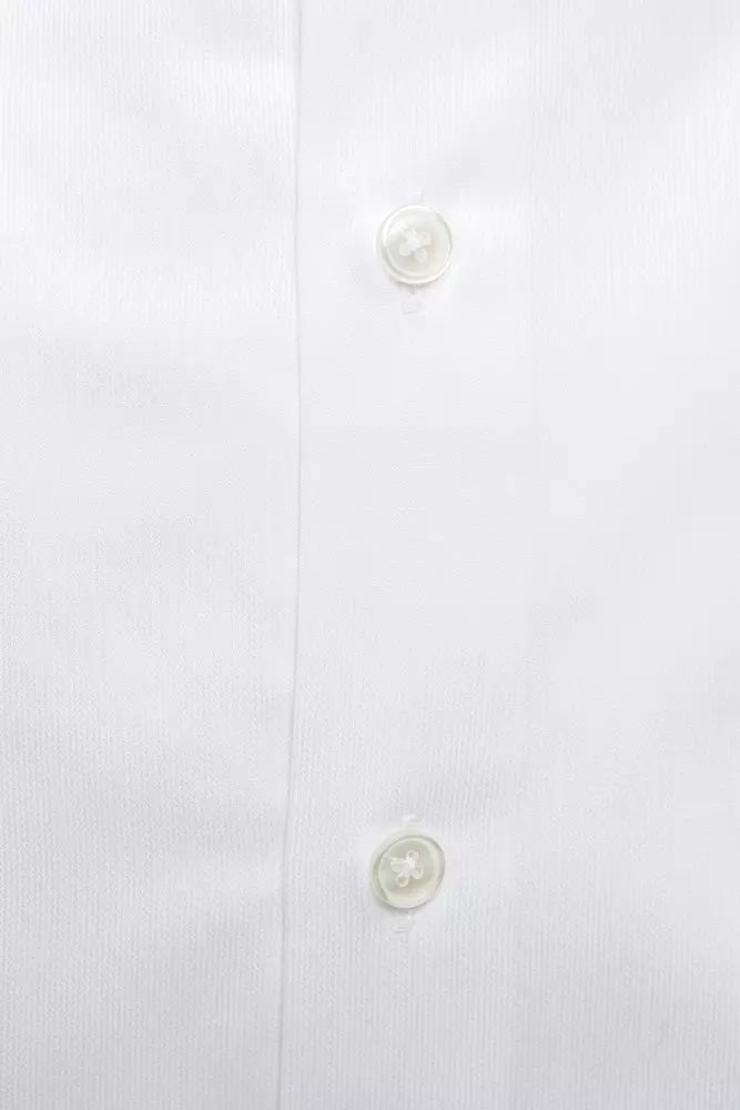 White Cotton Men Shirt - SEHABRANDS