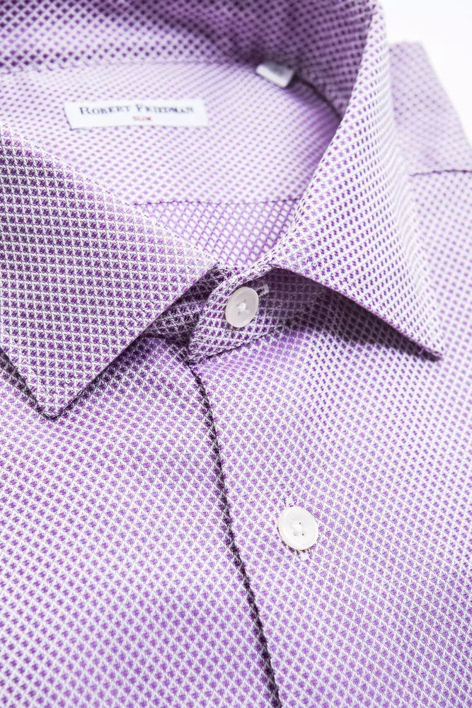 Pink Cotton Men Shirt - SEHABRANDS