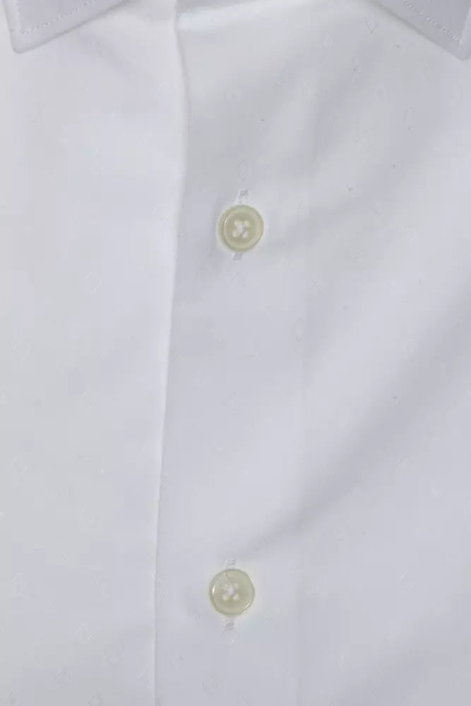 White Cotton Men Shirt - SEHABRANDS