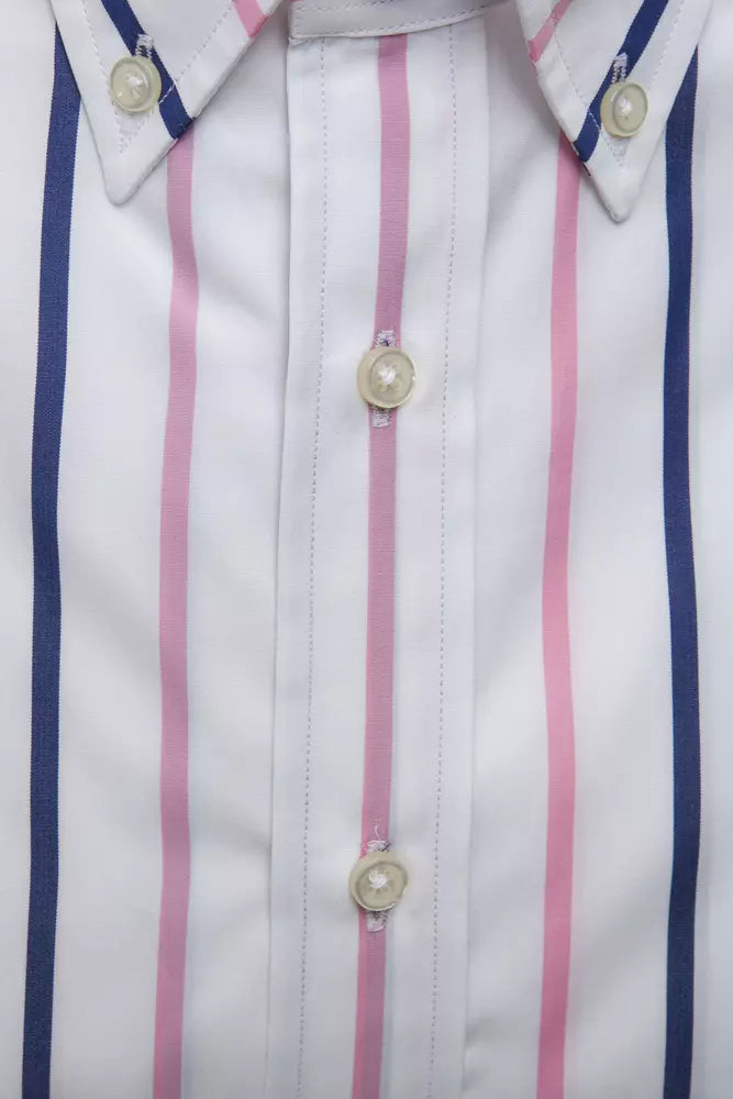 White Cotton Men Shirt - SEHABRANDS