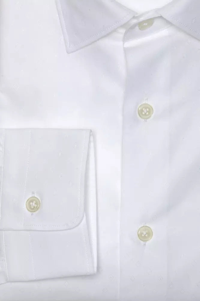 White Cotton Men Shirt - SEHABRANDS