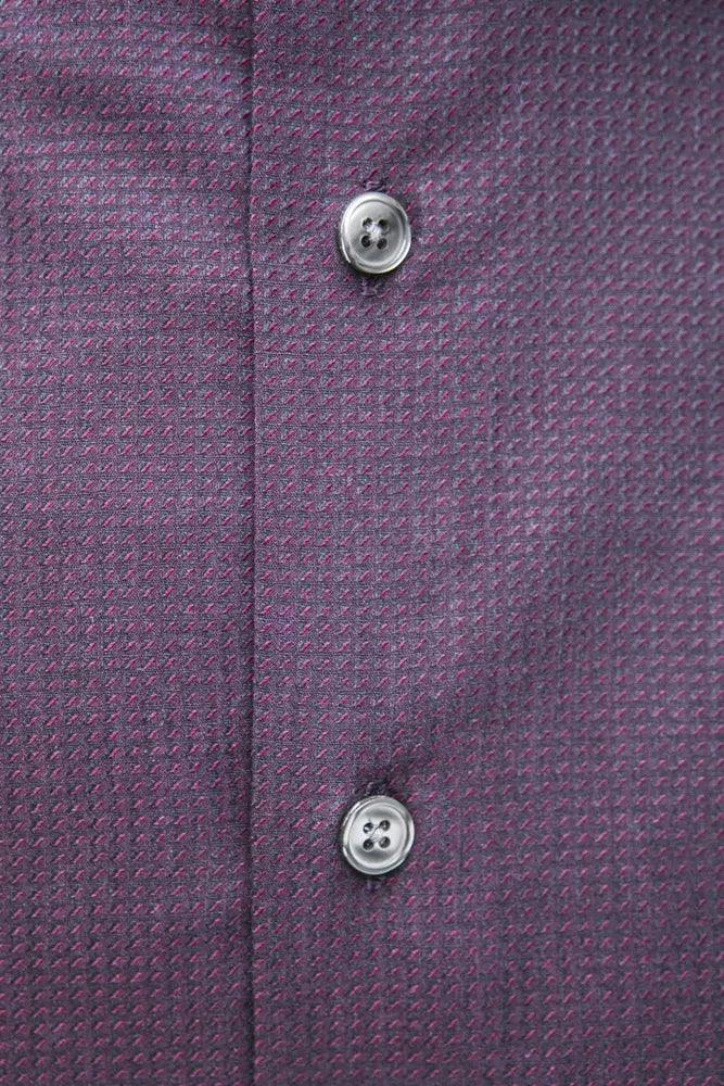 Burgundy Cotton Men Shirt - SEHABRANDS