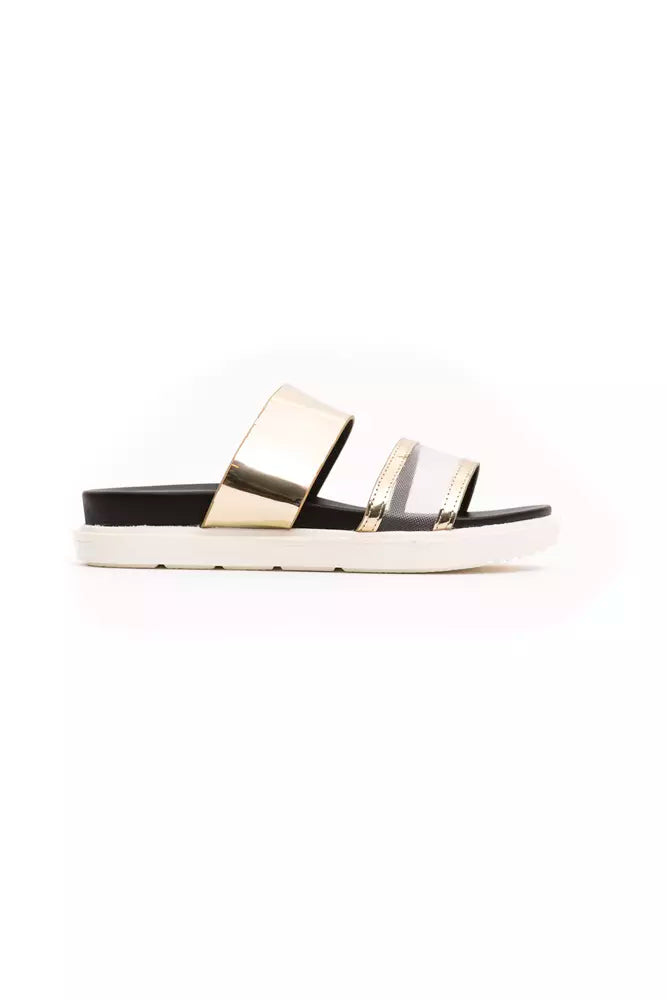 Gold Polyethylene Women Sandal - SEHABRANDS