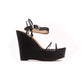 Black Polyethylene Women Sandal - SEHABRANDS