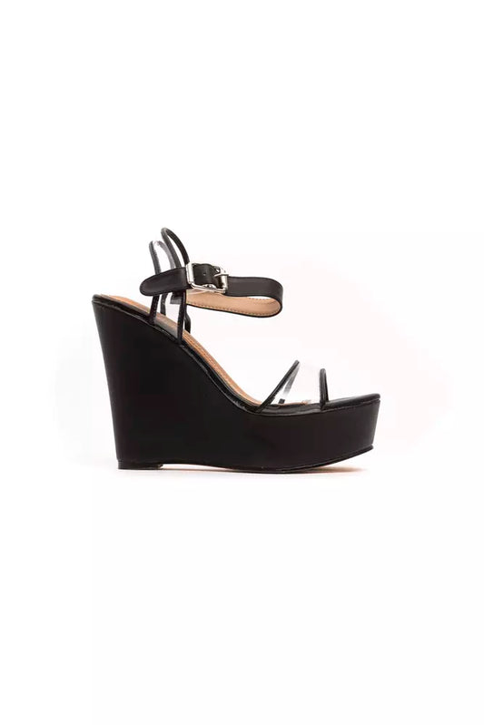 Black Polyethylene Women Sandal - SEHABRANDS