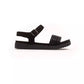 Black Textile Women Sandal - SEHABRANDS