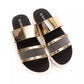 Gold Polyethylene Women Sandal - SEHABRANDS