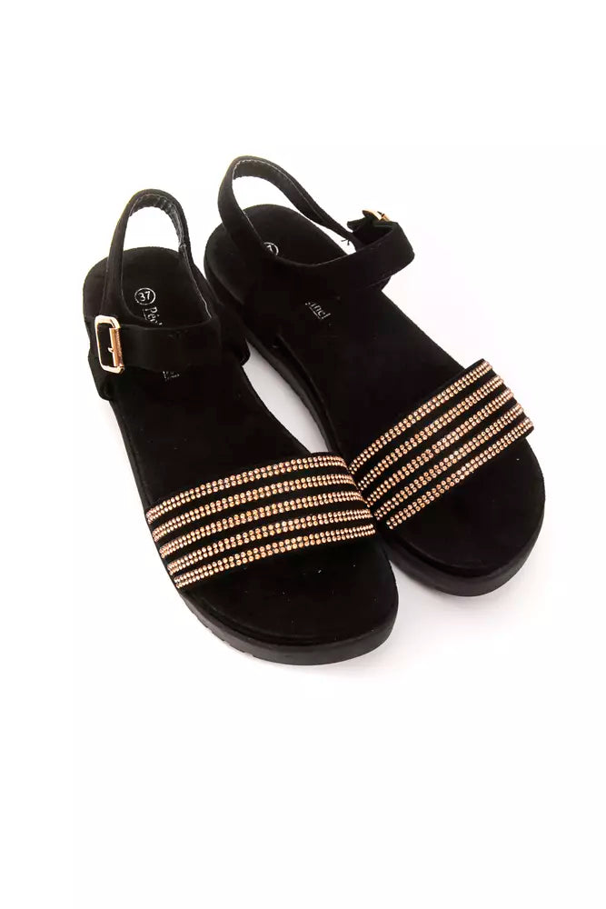 Gold Textile Women Sandal - SEHABRANDS