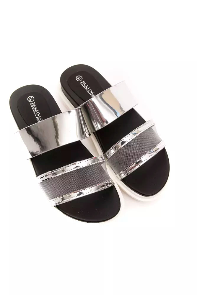 Silver Polyethylene Women Sandal - SEHABRANDS