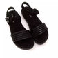 Black Textile Women Sandal - SEHABRANDS