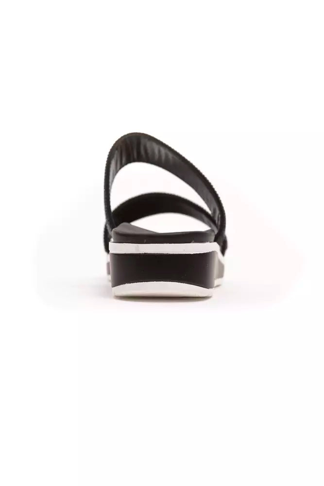 Black Textile Women Sandal - SEHABRANDS