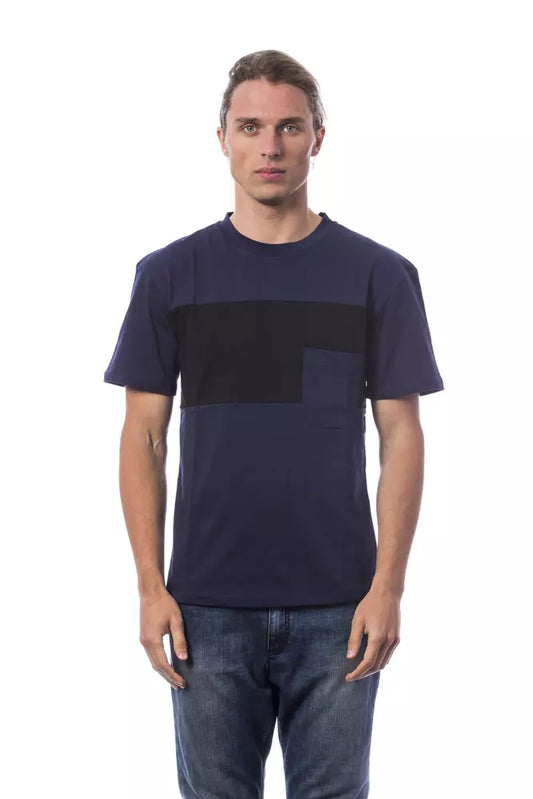 Blue Cotton Men T-Shirt - SEHABRANDS