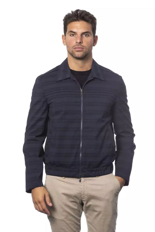 Blue Wool Men Jacket - SEHABRANDS