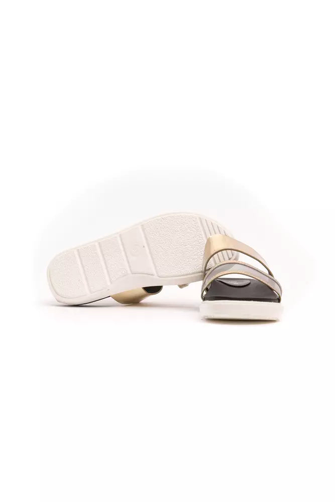 Gold Polyethylene Women Sandal - SEHABRANDS