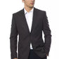 Gray Wool Men Blazer - SEHABRANDS