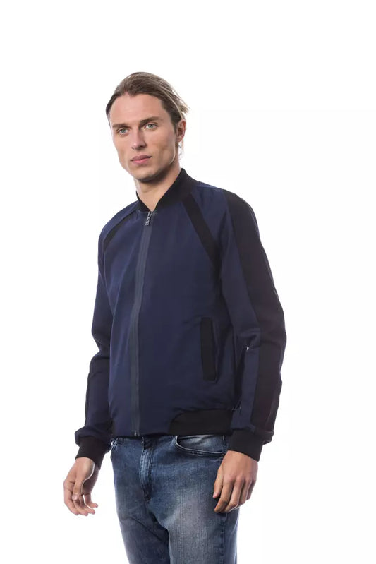 Blue Viscose Men Sweater - SEHABRANDS