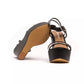 Black Polyethylene Women Sandal - SEHABRANDS