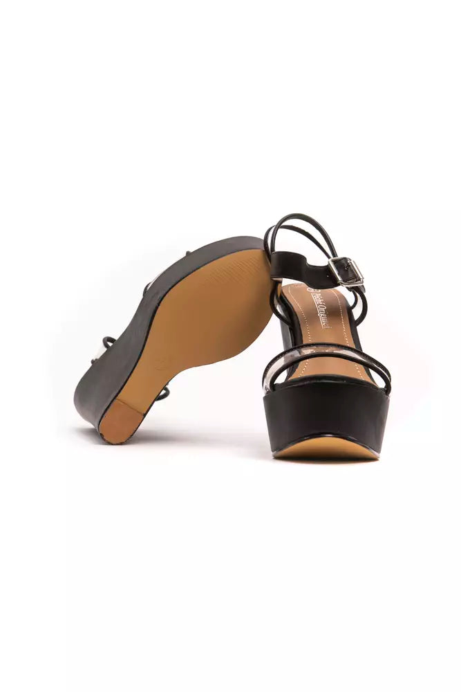 Black Polyethylene Women Sandal - SEHABRANDS