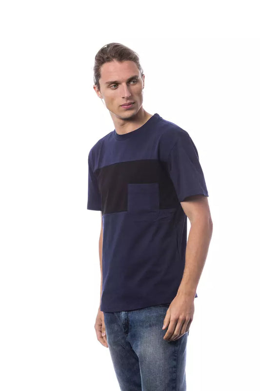 Blue Cotton Men T-Shirt - SEHABRANDS