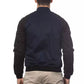 Blue Cotton Men Bomber Jacket - SEHABRANDS