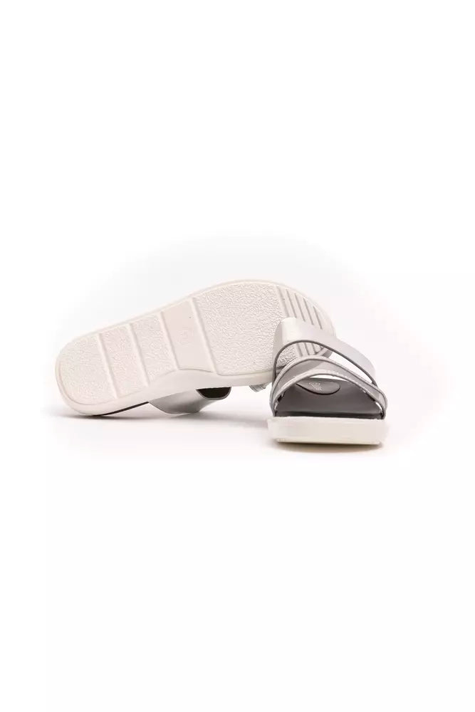 Silver Polyethylene Women Sandal - SEHABRANDS