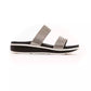 Silver Textile Women Sandal - SEHABRANDS