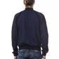 Blue Viscose Men Sweater - SEHABRANDS